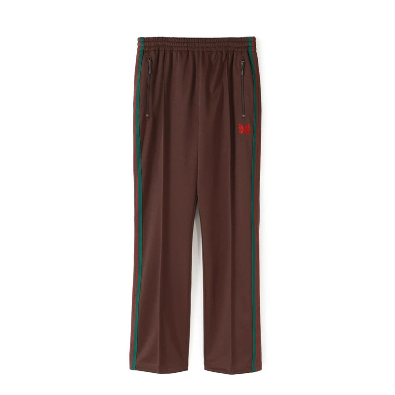 Needles Style Vintage Butterfly Embroidery Striped Track Pants
