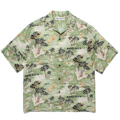 WACKO MARIA Palm Tree Sailing Boat Hawaiian Shirt