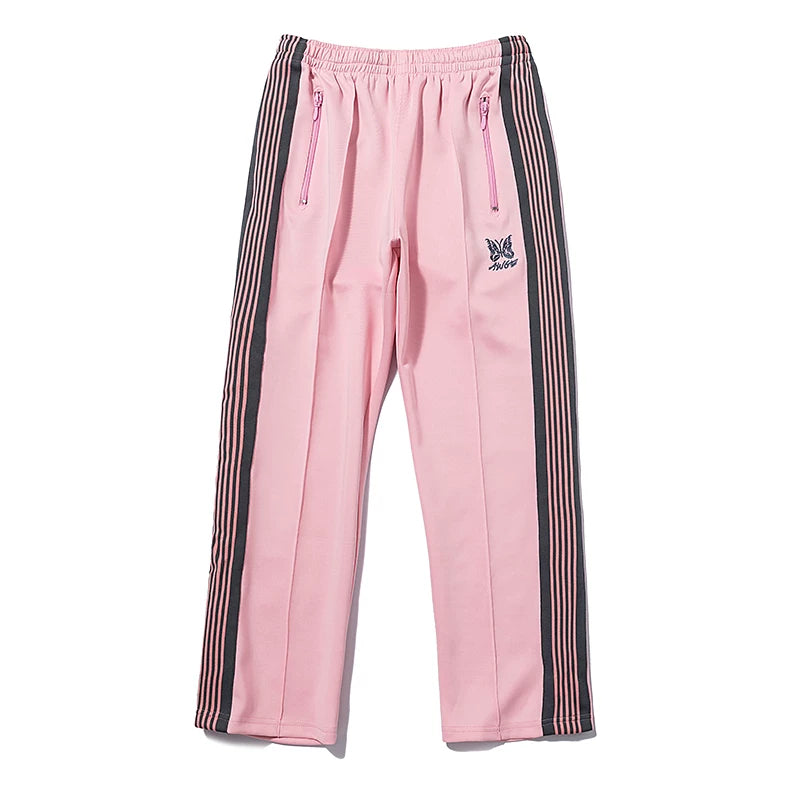 Needles Casual Solid Color Retro Ribbon Sports Pants