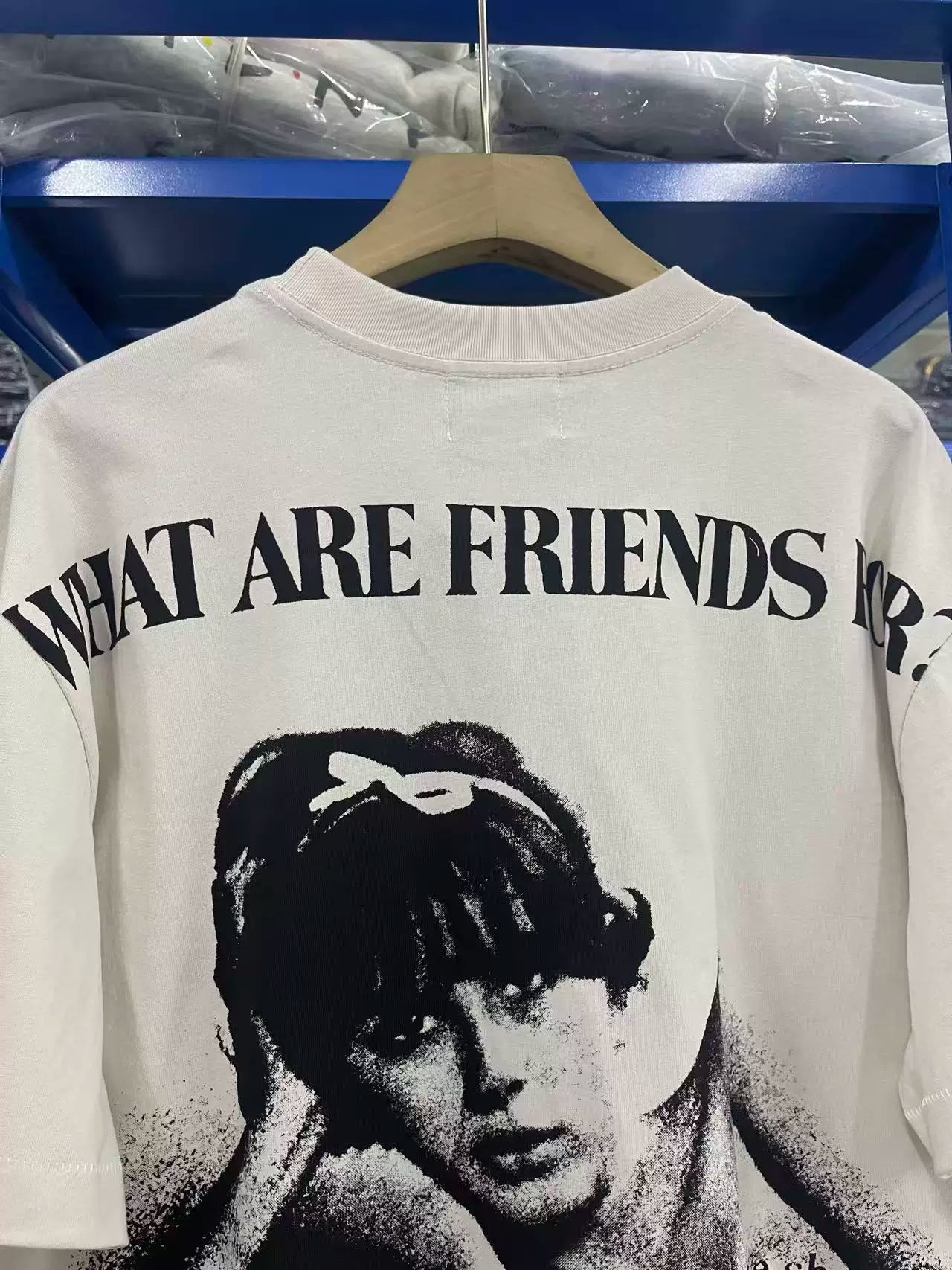 ERD's melancholicCement White Portrait Printed T-Shirt