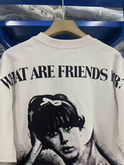 ERD's melancholicCement White Portrait Printed T-Shirt