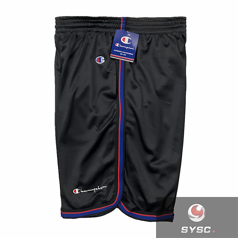 Champion Style Minimalist Small Logo Mesh Sports Shorts