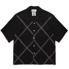 WACKO MARIA Check Stripe Rayon Hawaiian Shirt