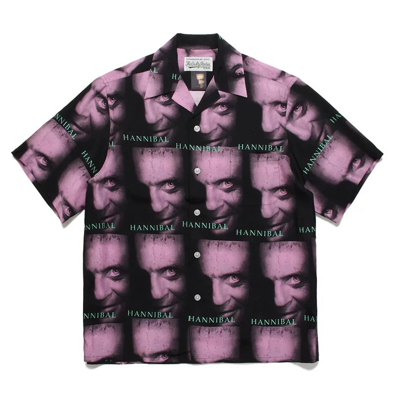 WACKO MARIA Basquiat Graphic Cuban Collar Shirt