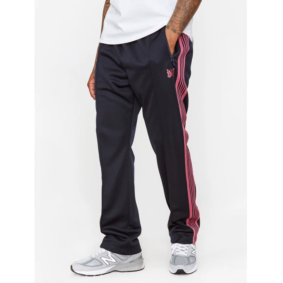 Needles Style Vintage Butterfly Embroidery Striped Track Pants