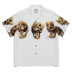 WACKO MARIA 56 Tattoo Studio Skull Hawaiian Shirt