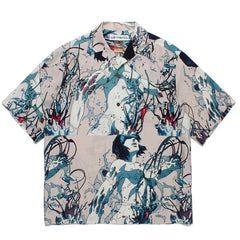 WACKO MARIA tyle Anime Cyberpunk Hawaiian Shirt