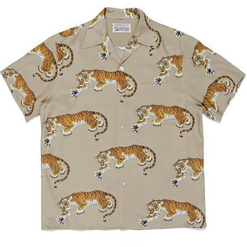 WACKO MARIA  Japanese Dragon Tiger Casual Shirt
