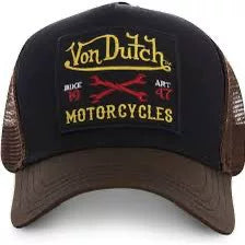 Von Dutch  Retro American Embroidery Mesh Trucker Hat