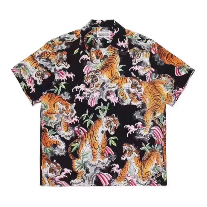 WACKO MARIA  Japanese Dragon Tiger Casual Shirt
