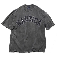 Nautica Style Cold Dyed Vintage Wash Embroidery Tee