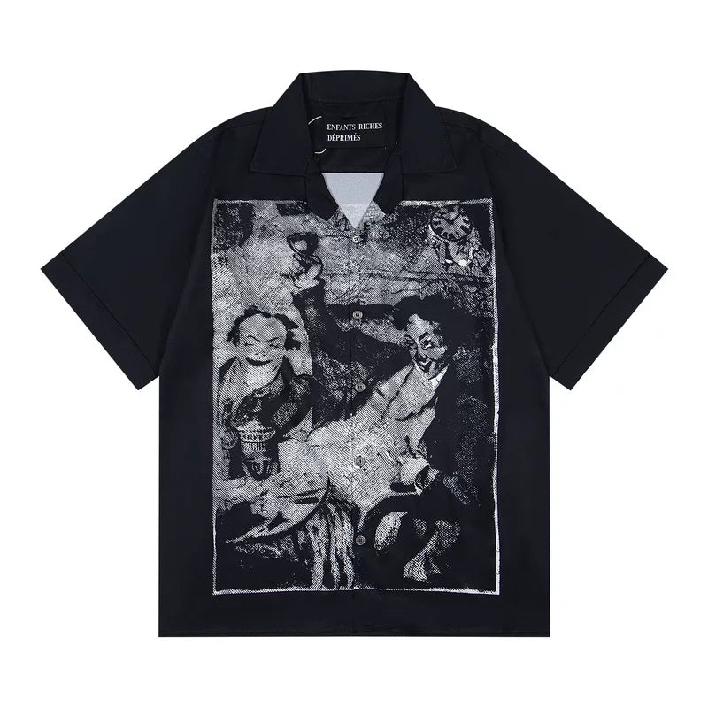 ERD Vintage Oversized Graphic Short Sleeve Shirt