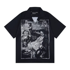 ERD Vintage Oversized Graphic Short Sleeve Shirt