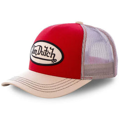 Von Dutch Vintage Letter Embroidered Mesh Trucker Hat