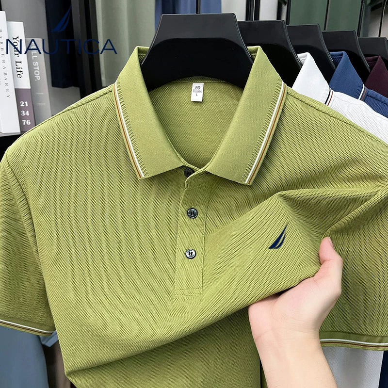 NAUTICA Techwear Polo Shirt Organic Cotton Active Tee