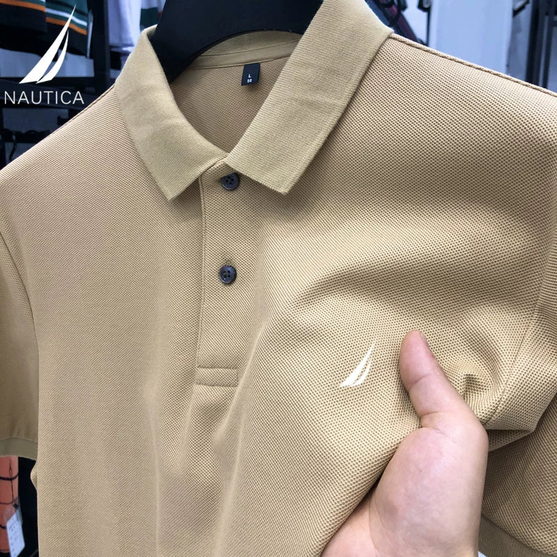 Nautica Style 300g Heavyweight Cotton Polo Shirt