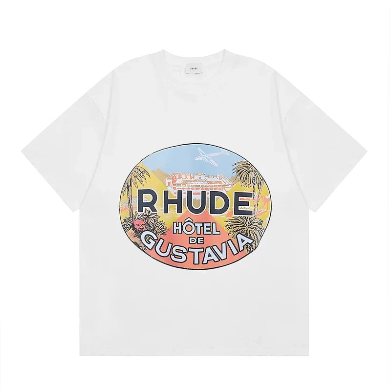 RHUDE High Street Oversized Graphic Pure Cotton T-Shirt