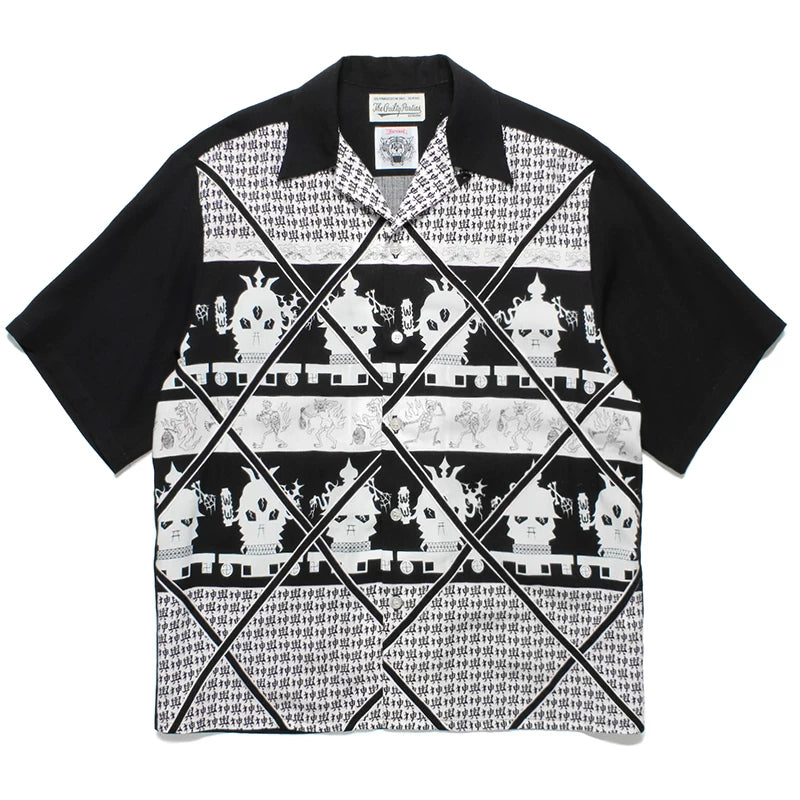 WACKO MARIA Palm Tree Sailing Boat Hawaiian Shirt
