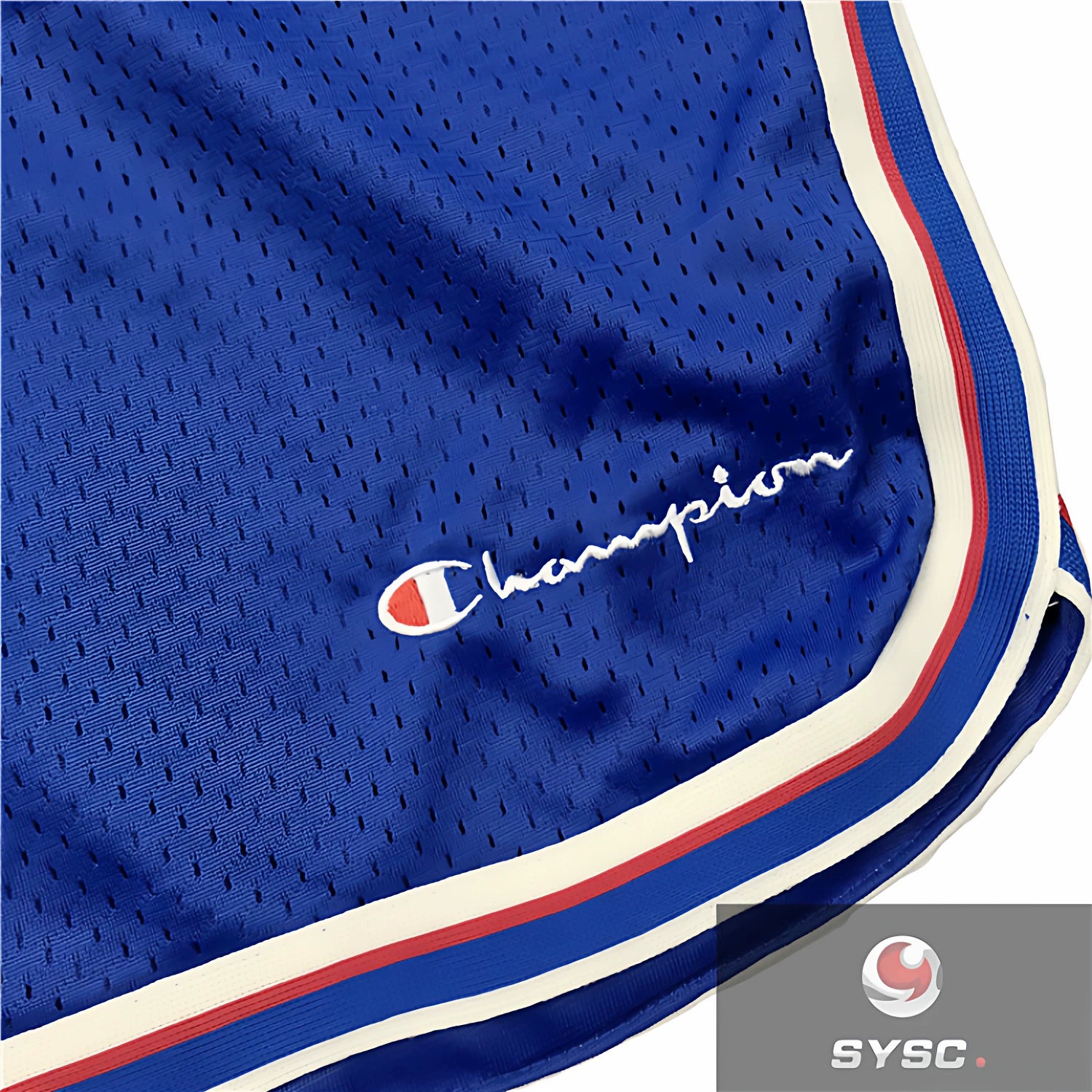 Champion Style Minimalist Small Logo Mesh Sports Shorts