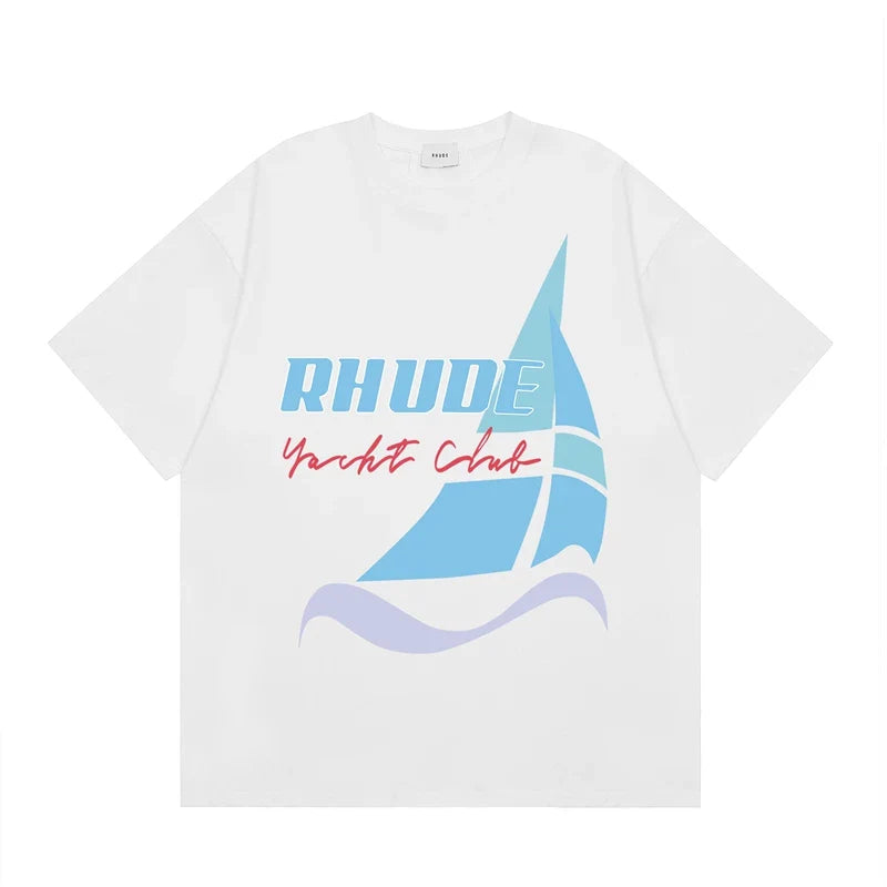 RHUDE High Street Oversized Graphic Pure Cotton T-Shirt