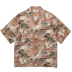 WACKO MARIA Palm Tree Sailing Boat Hawaiian Shirt