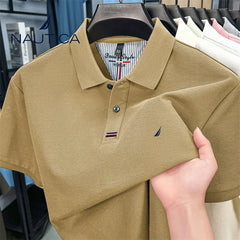 Nautica Style Pique Cotton Cooling Breathable Polo