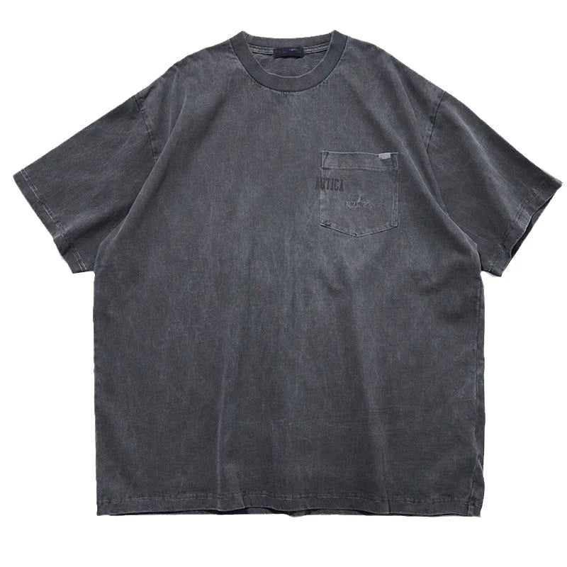 Nautica Style Vintage Wash Heavyweight Pocket Tee