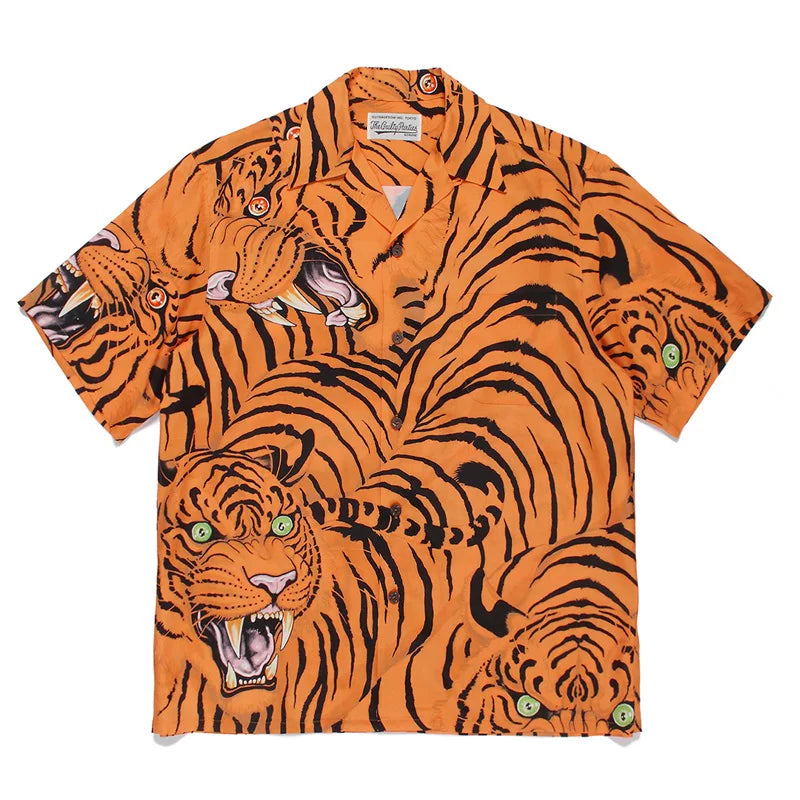 WACKO MARIA  Japanese Dragon Tiger Casual Shirt