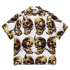 WACKO MARIA 56 Tattoo Studio Skull Hawaiian Shirt