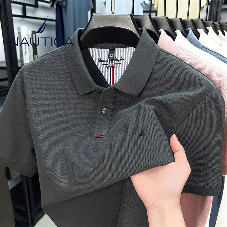 Nautica Style Pique Cotton Cooling Breathable Polo