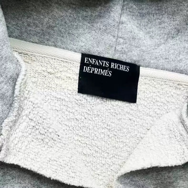 ERD Distressed Oversized Knit Hooded Pullover Sweater