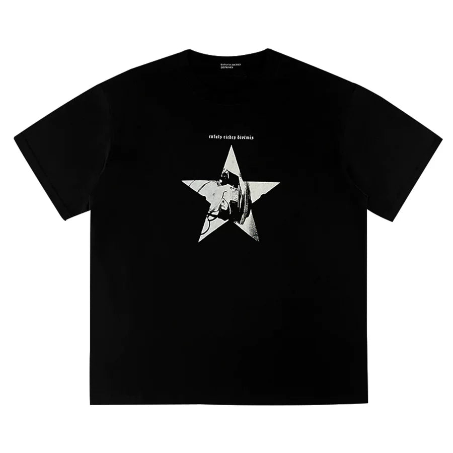 ERD Vintage Oversized Cartoon Graphic Tee Shirt
