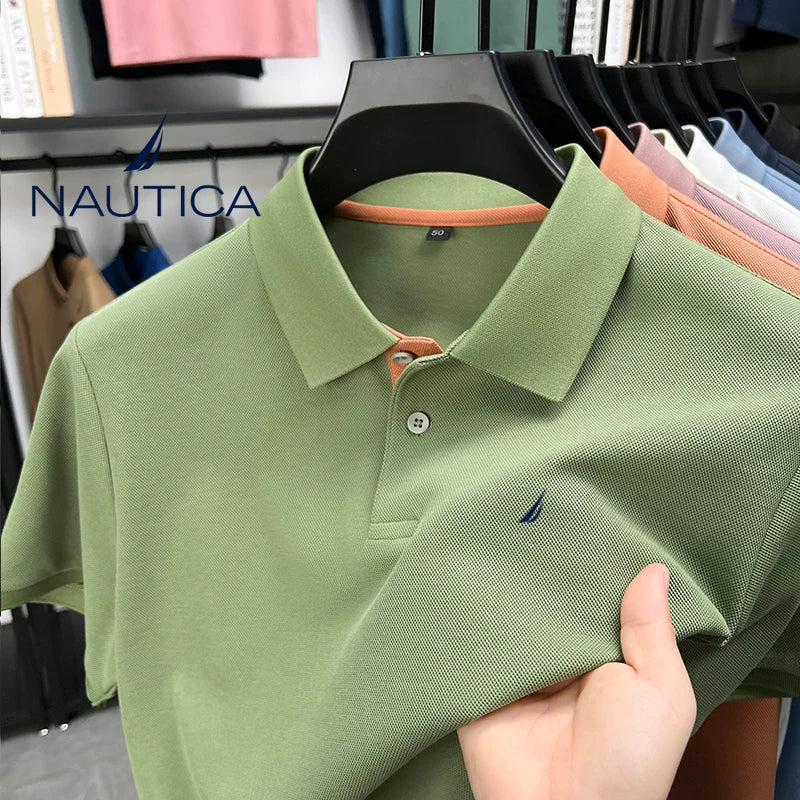 Nautica Luxury Mulberry Silk 300g Heavyweight Polo