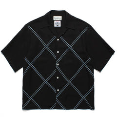 WACKO MARIA Check Stripe Rayon Hawaiian Shirt