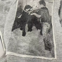 ERD Melancholy Grey Oversized Assemblage Graphic Hoodie