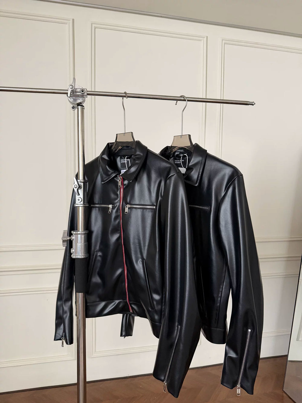 ERD Inspired Distressed Vintage PU Leather Biker Jacket
