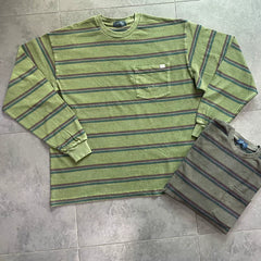 Nautica Style Striped Vintage Wash Long Shirt