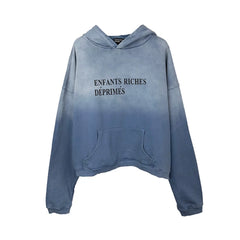 ERD's melancholic Distressed Oversized Logo Pullover Hoodie