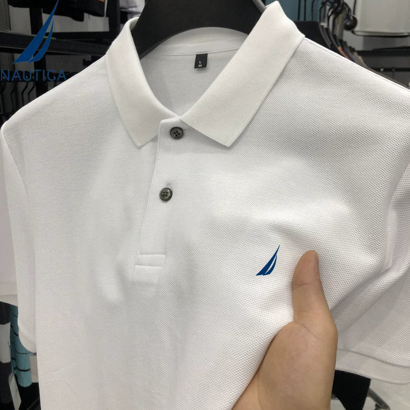 Nautica Style 300g Heavyweight Cotton Polo Shirt