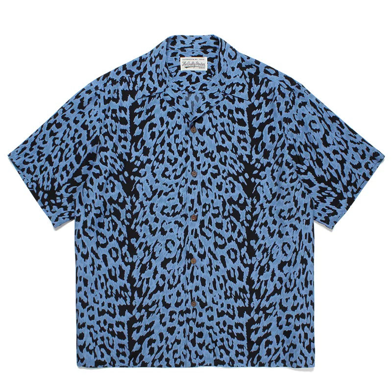 WACKO MARIA Style Leopard Print Hawaiian Shirt