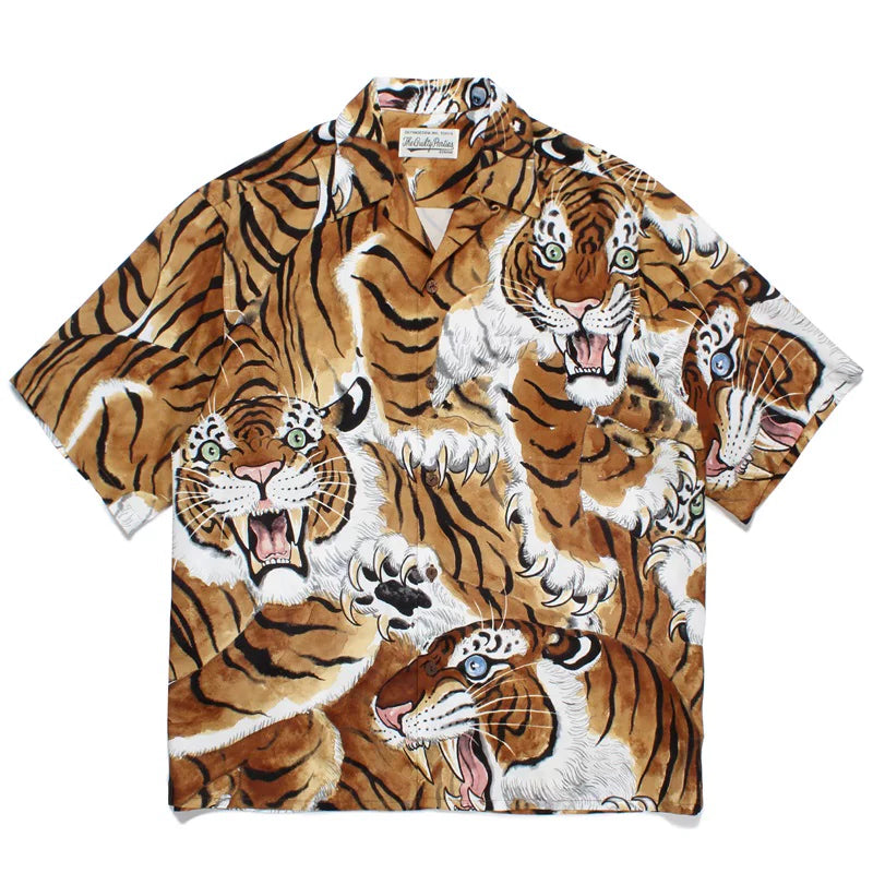 WACKO MARIA  Japanese Dragon Tiger Casual Shirt