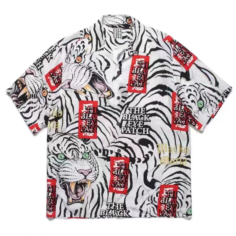 WACKO MARIA  Japanese Dragon Tiger Casual Shirt