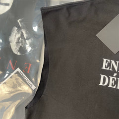 ERD Melancholy Oversized Slogan Graphic Sleeveless Tee