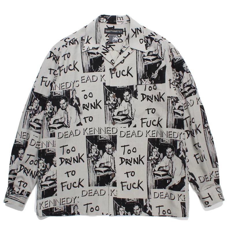 WACKO MARIA World Peace Long Sleeve Rayon Shirt