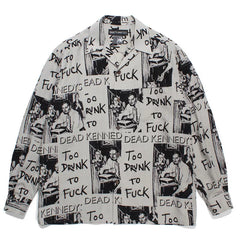 WACKO MARIA World Peace Long Sleeve Rayon Shirt