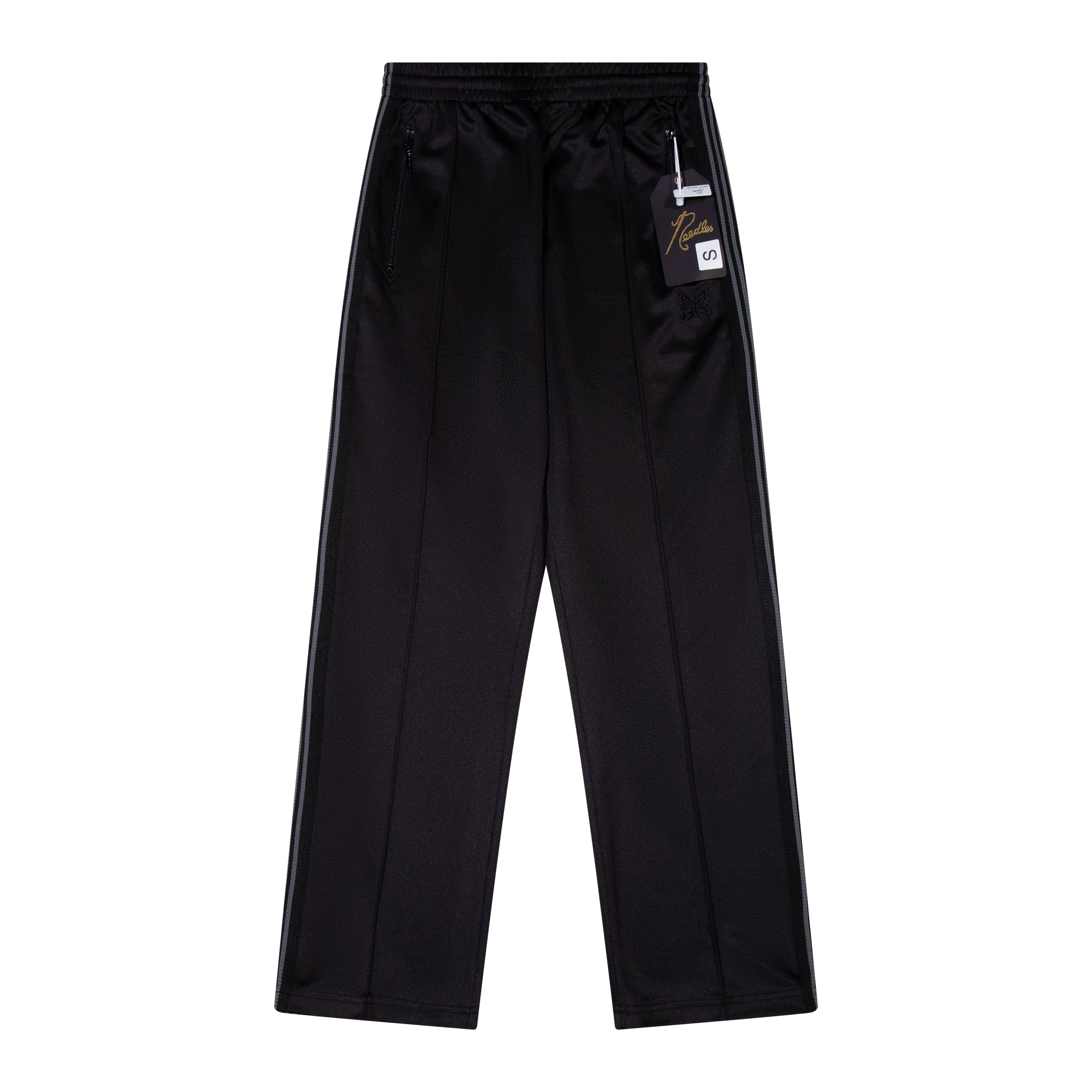 Needles Style Vintage Butterfly Embroidery Striped Track Pants