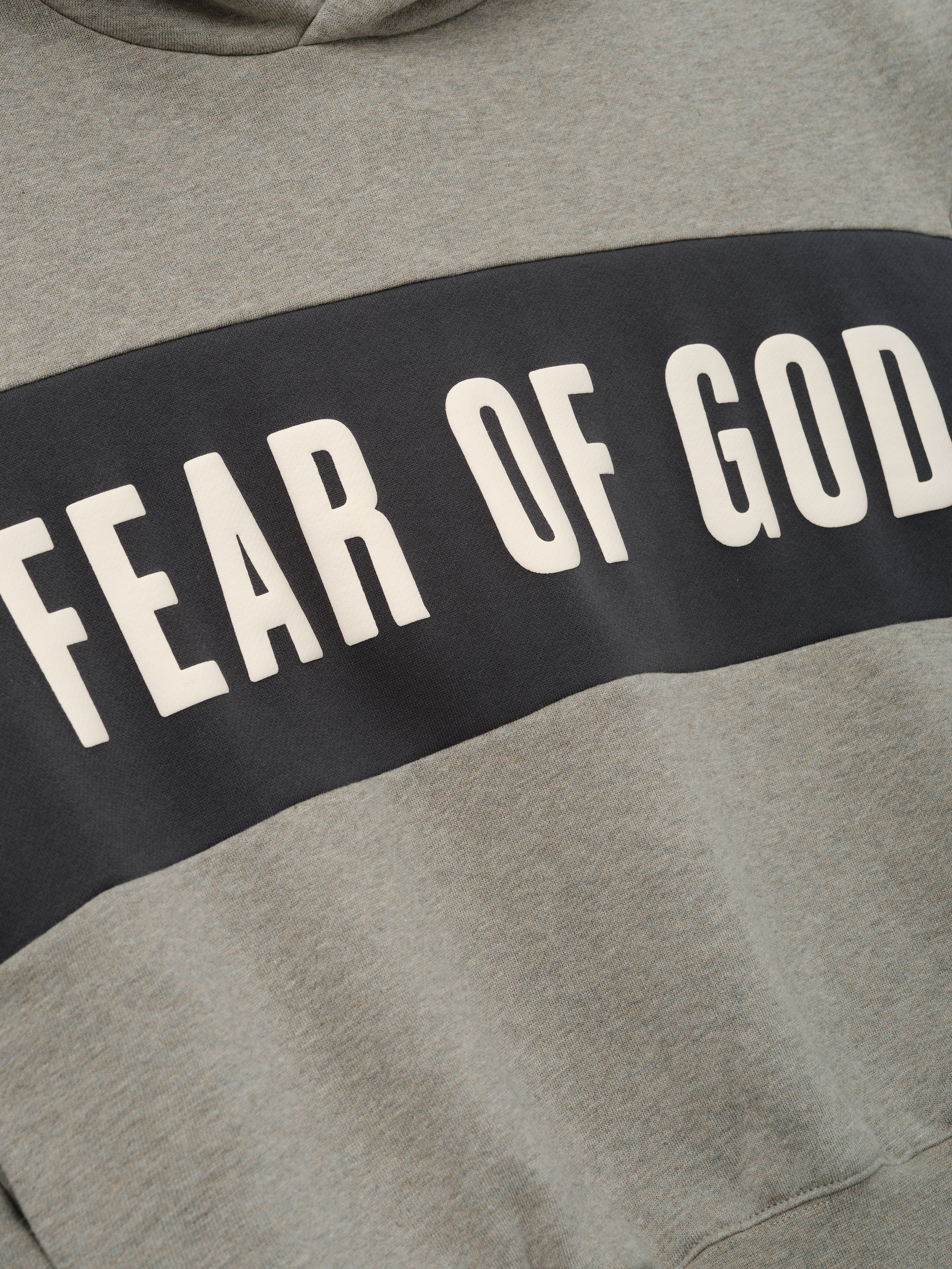 Fear Of God Essentials Kids Cropped Relaxed Panelled Hoodie