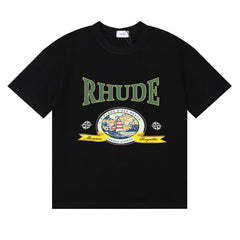 RHUDE Morocco Sailboat Vintage Graphic Tee