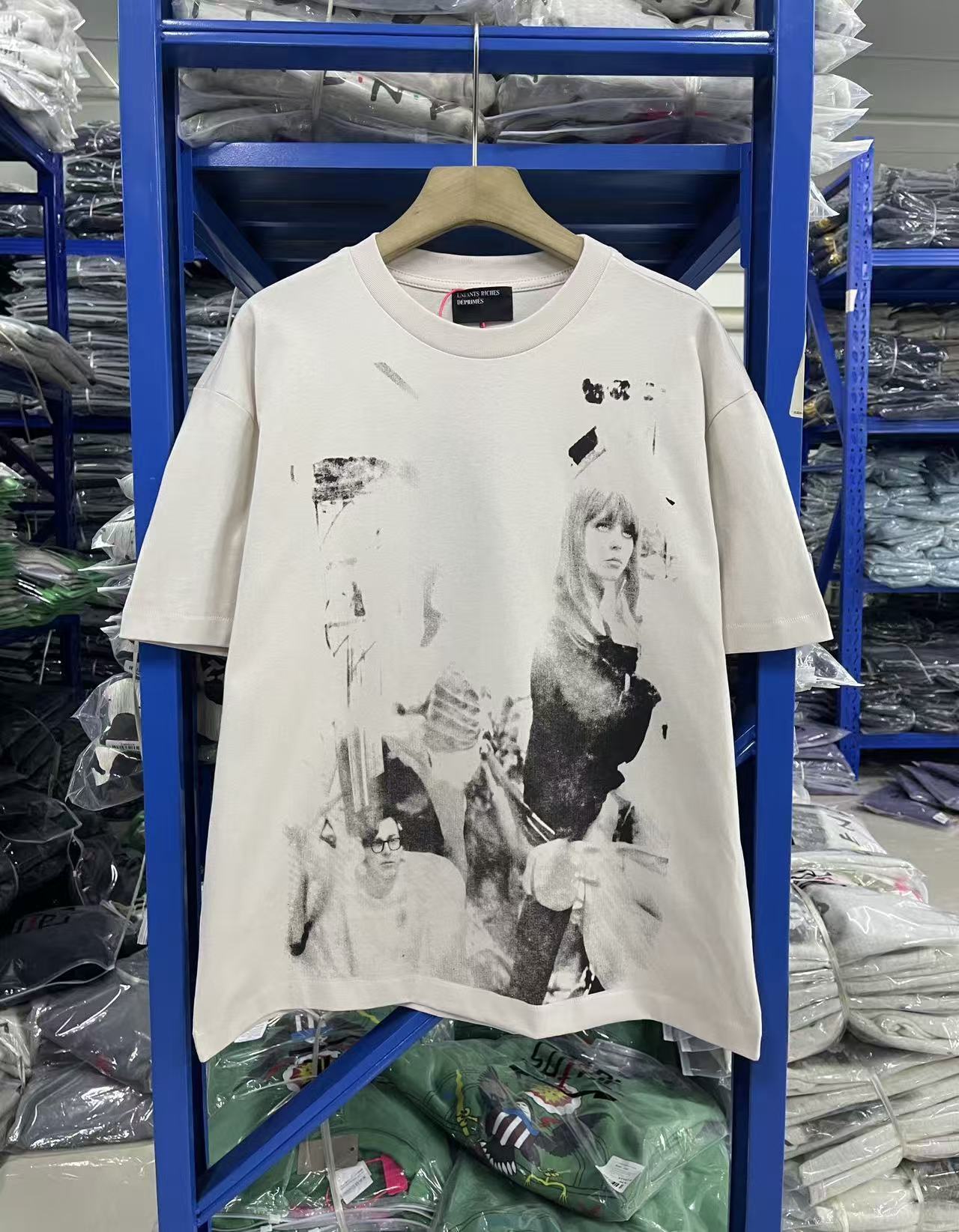 ERD melancholic Vintage Mud White Portrait T-Shirt
