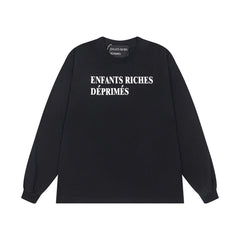 ERD Vintage Graphic Print Loose Cotton Long Tee